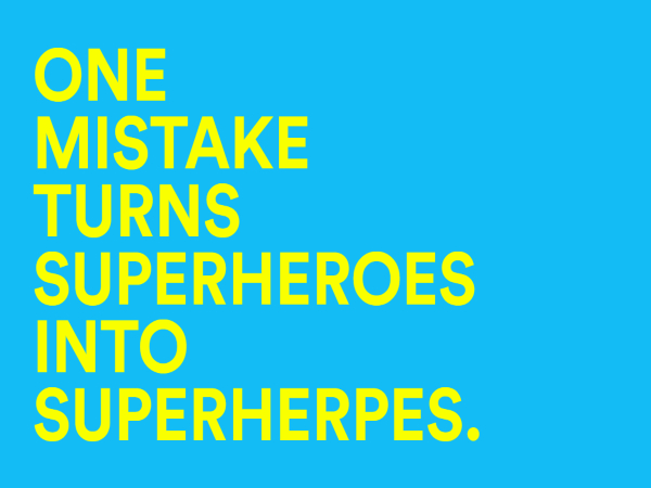 SuperHeroes verandert naam in SuperHerpes voor soa-campagne